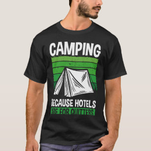 Camiseta Camping De Huellas Tradicionales Porque Los Hotele