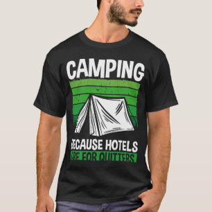 Camiseta Camping De Huellas Tradicionales Porque Los Hotele