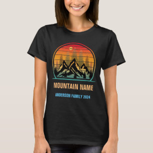 Camiseta Camping de la familia personalizado Mountains
