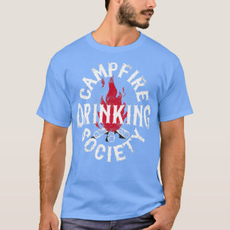 Camiseta Camping de la Sociedad de Bebidas de Fogata