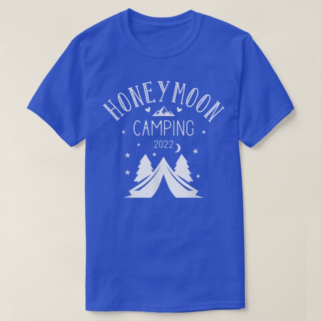 Camiseta Camping de luna de miel para parejas recién casada (Diseño del anverso)