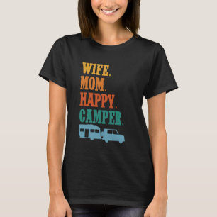 Camiseta Camping De Motohome Familia Retro Caravan Rv Trail