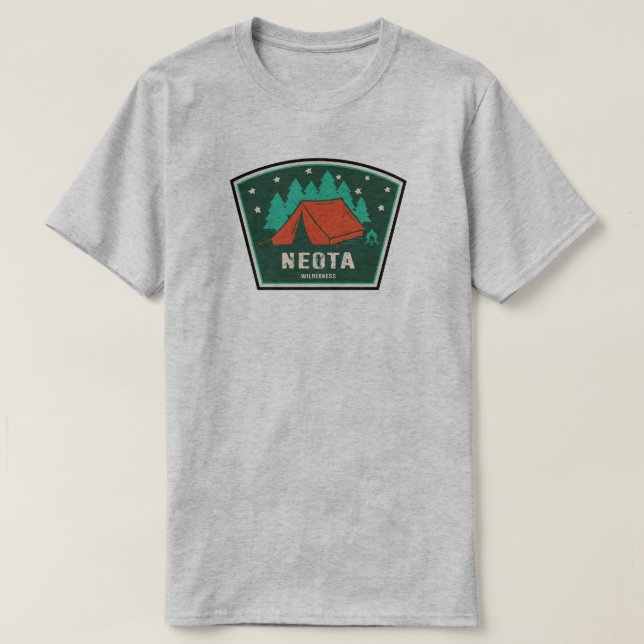 Camiseta Camping de Neota Wilderness Colorado (Diseño del anverso)