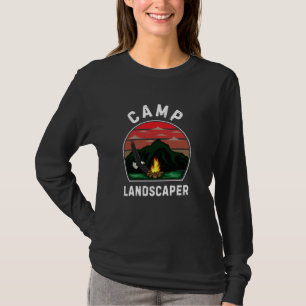 Camiseta Camping de personal de campista de verano retro en