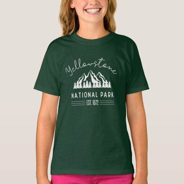 Camiseta Camping de senderismo en el Parque Nacional Yellow (Anverso)