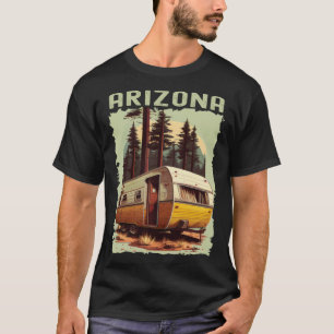 Camiseta Camping de senderismo vintage de Arizona Sunset re