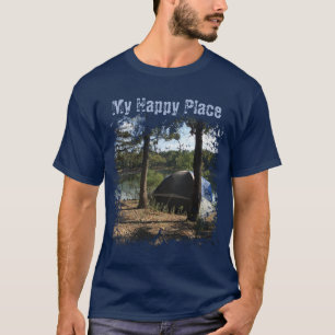 Camiseta Camping De Tiendas Con Estilo Gráfico