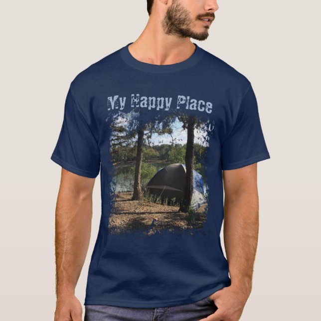 Camiseta Camping De Tiendas Con Estilo Gráfico (Anverso)