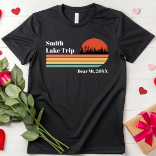 Camiseta Camping de vacaciones de la familia Retro en perso
