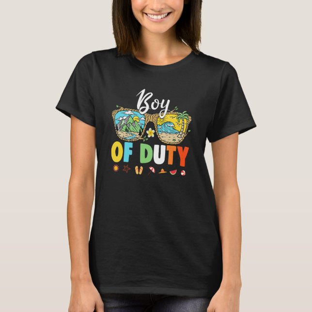Camiseta Camping de vacaciones de verano con gafas de sol d (Anverso)