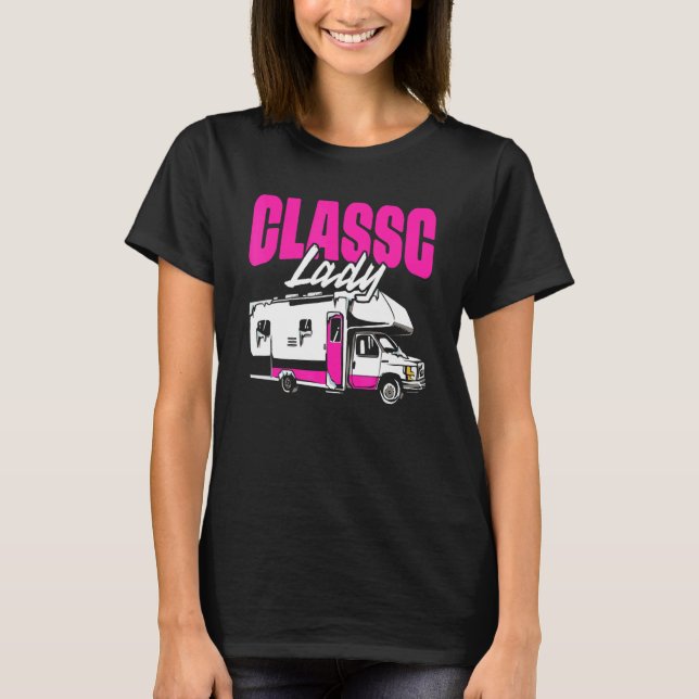 Camiseta Camping de vehículos recreativos para mujeres Clas (Anverso)