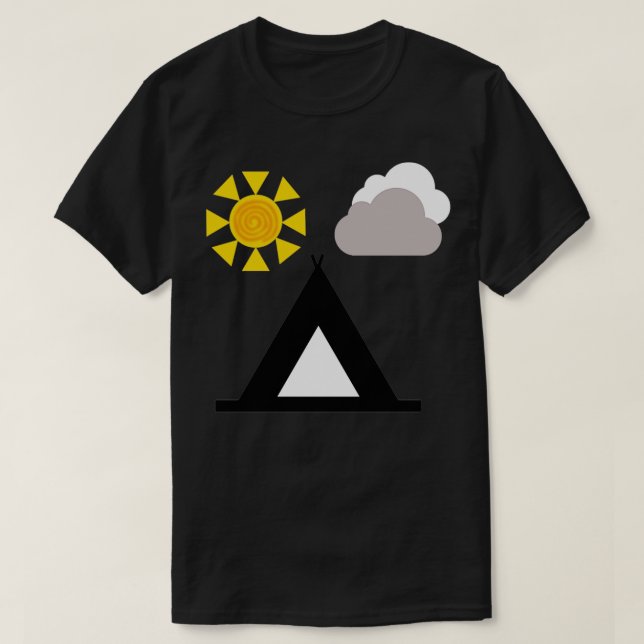 Camiseta Camping de verano (Diseño del anverso)