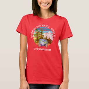 Camiseta Camping de verano de familia cristiana Van Life