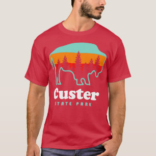 Camiseta Camping del Parque Estatal Custer Bison South Dako