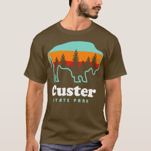 Camiseta Camping del Parque Estatal Custer Bison South Dako