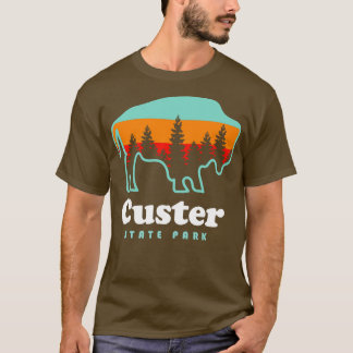 Camiseta Camping del Parque Estatal Custer Bison South Dako