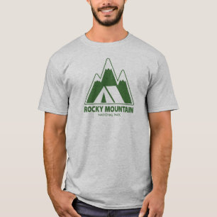 Camiseta Camping del Parque Nacional de las Montañas Rocky 