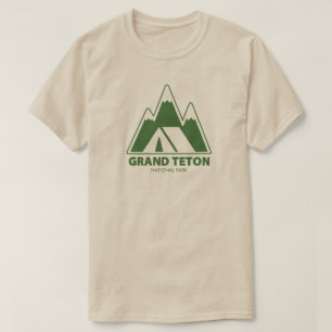 Camiseta Camping del parque nacional del Gran Tetón