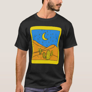 Camiseta Camping Desert Landscape Cactus Desert Life Succul