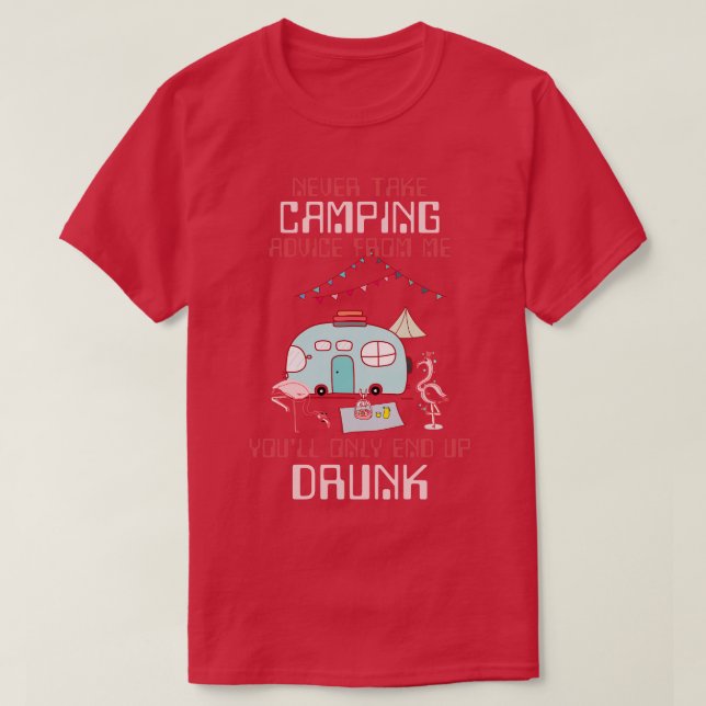 Camiseta Camping divertida vacaciones Gift Camper Camping (Diseño del anverso)