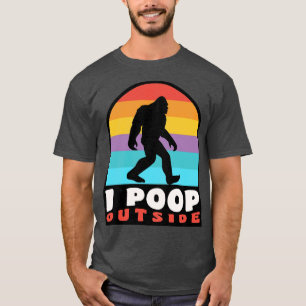 Camiseta Cámping divertido I Poop fuera de Sasquatch