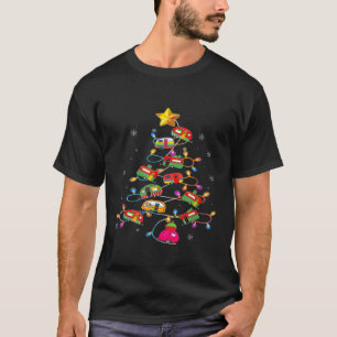 Camiseta Camping divertido Merry Christmas Tree Camper Snow