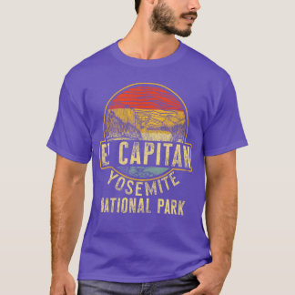Camiseta Camping El Capitán Parque Nacional Yosemite retro