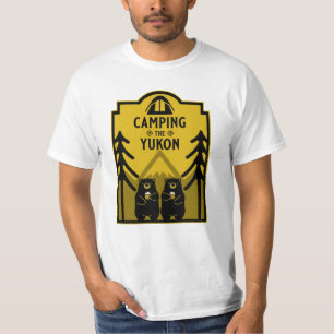 Camiseta Camping El Río Yukón Canadá