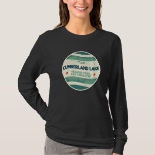 Camiseta Camping en Cumberland Lake Libre de Tiburones y Si