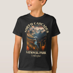 Camiseta Camping en la temporada de otoño en el Parque Naci