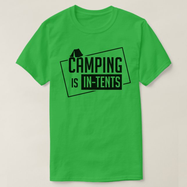 Camiseta Camping En Las Tiendas (Diseño del anverso)