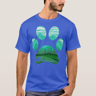 Camiseta Camping En Una Pata De Perro En Un Camping