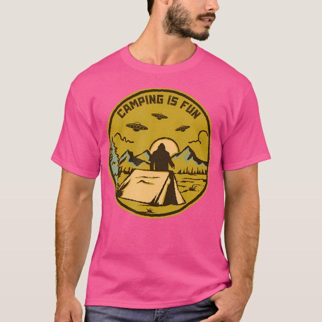Camiseta Camping Es Divertido Por El Camping Gracioso (Anverso)