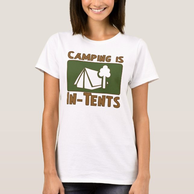 Camiseta Camping es en tiendas (Anverso)