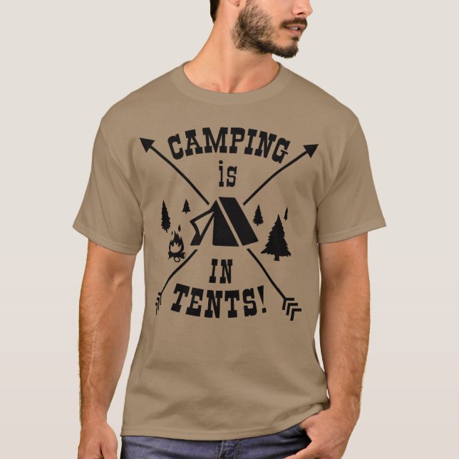 Camiseta Camping es Inents vintage (Anverso)
