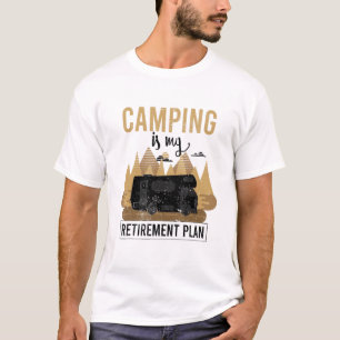 Camiseta Camping es mi abuelo de papá jubilado