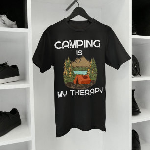 Camiseta Camping Es Mi Amante Terapia Del Camping