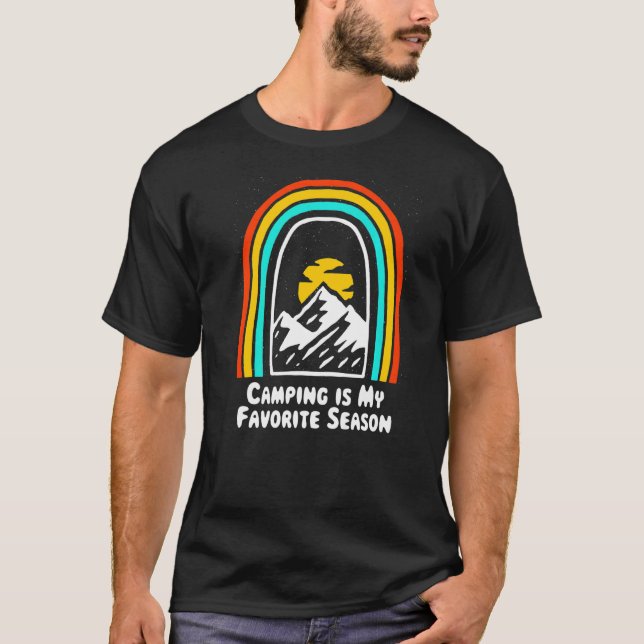 Camiseta Camping Es Mi Campamento De Verano De Temporada Fa (Anverso)