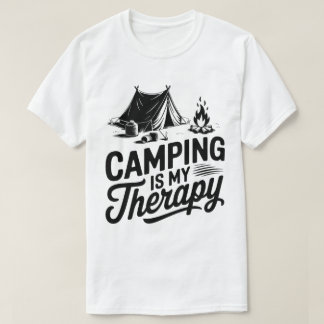 Camiseta Camping Es Mi Gráfico Terapéutico De Tienda Campfi