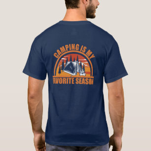 Camiseta Camping es mi lema favorito de temporada de camper
