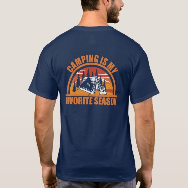 Camiseta Camping es mi lema favorito de temporada de camper (Reverso)