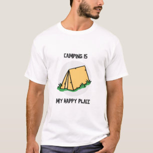 Camiseta Camping Es Mi Lugar Feliz