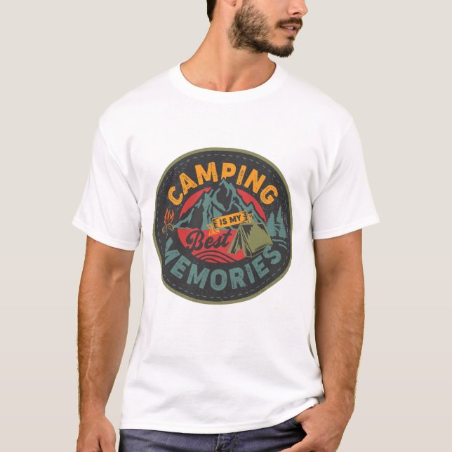 Camiseta Camping Es Mi Mejor Recuerdos (Anverso)
