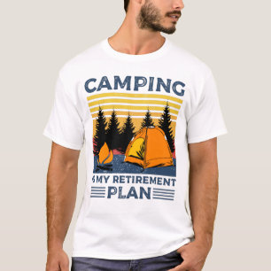 Camiseta Camping es mi plan de retiro Gracioso camping Gift