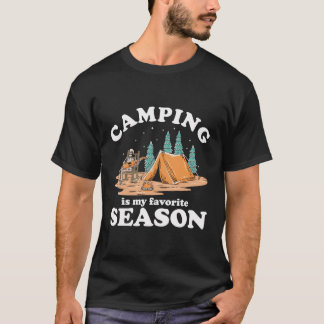 Camiseta Camping Es Mi Temporada Favorita De Camping Gracio