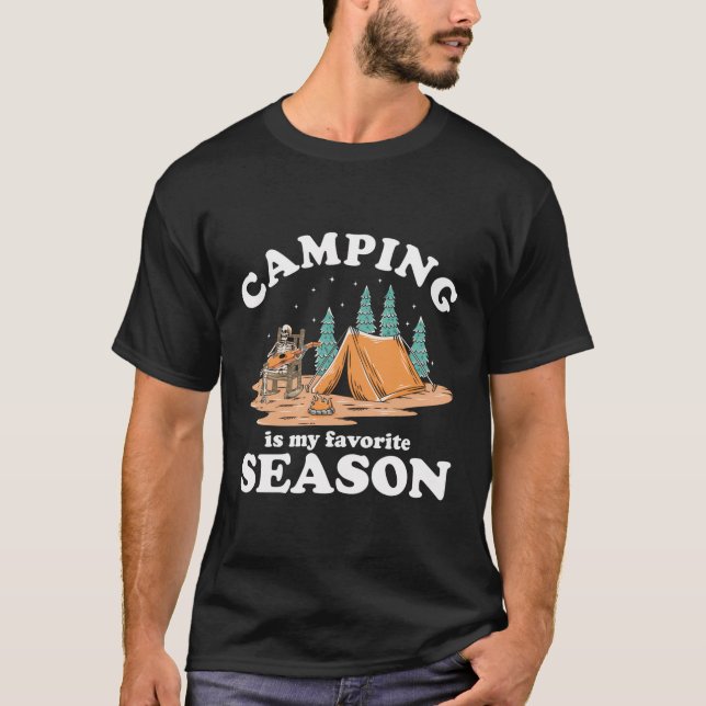 Camiseta Camping Es Mi Temporada Favorita De Camping Gracio (Anverso)