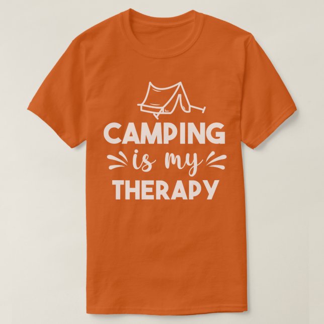 Camiseta Camping es mi terapia (Diseño del anverso)