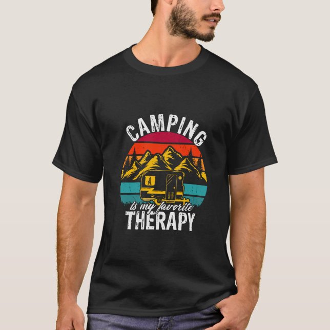 Camiseta Camping es mi terapia (Anverso)