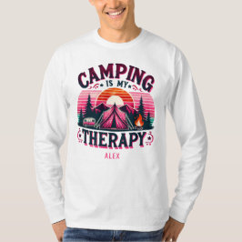 Camiseta Camping Es Mi Terapia