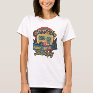 Camiseta Camping Es Mi Terapia Favorita